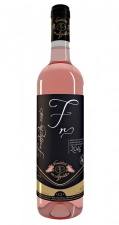 Fľaša vína Frankovka rosé 2016, pozdný sber (polosuché)