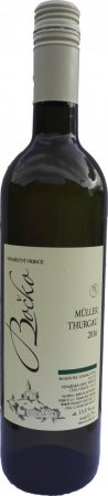 Fľaša vína Müller Thurgau 2016, zemské víno (suché)
