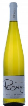 Fľaša vína Muškát moravský 2016, kabinetné víno (polosladké)