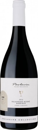 Fľaša vína Rulandské modré barrique 2015, výber z hrozna (suché)