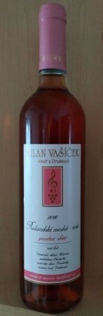 Fľaša vína Rulandské modré rosé 2016, pozdný sber