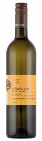 Fľaša vína Veltlínské zelené 2016, pozdný sber (polosuché)