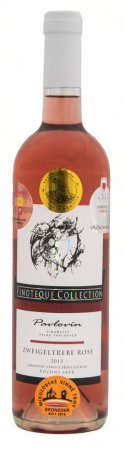 Fľaša vína Zweigeltrebe rosé 2015, pozdný sber (polosuché)