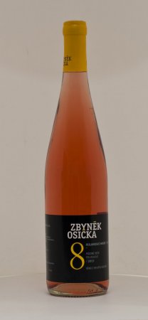 Fľaša vína Rulandské modré - rosé 2016, pozdný sber (polosuché)