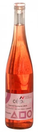 Fľaša vína Cabernet Sauvignon rosé 2015, pozdný sber (polosuché)