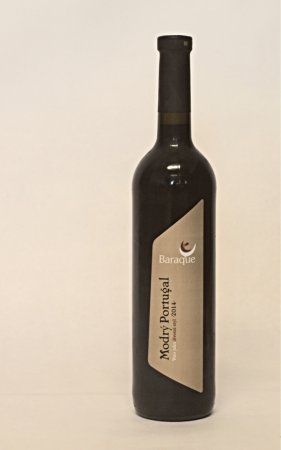 Fľaša vína Modrý Portugal 2014, zemské víno (suché)