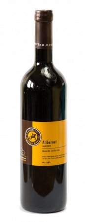 Fľaša vína Alibernet 2013, zemské víno (suché)