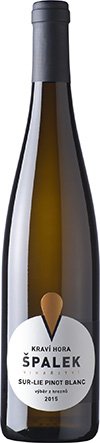 Fľaša vína Pinot blanc sur lie BIO 2015, výber z hrozna (suché)