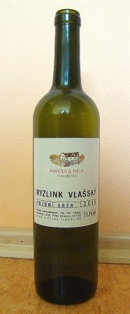 Fľaša vína Ryzlink vlašský 2015, pozdný sber (polosuché)