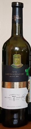 Fľaša vína Svätovavrinecké 2013, pozdný sber (suché)