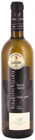 Fľaša vína Ryzlink vlašský 2019, výber z hrozna (suché)