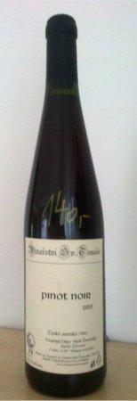 Fľaša vína Pinot noir 2013, zemské víno (suché)