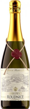 Fľaša vína Ryzlink rýnský 2014, akostné šumivé víno (brut)