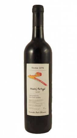 Fľaša vína Modrý Portugal 2016, zemské víno (suché)