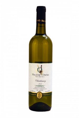 Fľaša vína Chardonnay 2015, výber z hrozna (polosladké)