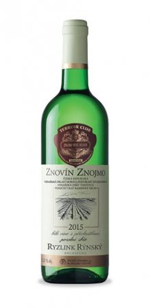 Fľaša vína Ryzlink rýnský (Terroir Club) 2015, pozdný sber (polosuché)