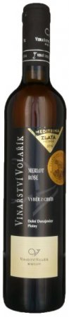 Fľaša vína Merlot rosé 2014, cibébový výber (sladké)