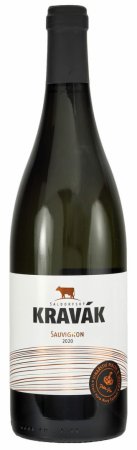Fľaša vína Sauvignon (Kravák) 2020, pozdný sber (suché)
