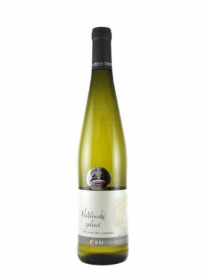 Fľaša vína Veltlínské zelené 2015, pozdný sber (polosladké)
