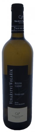 Fľaša vína Ryzlink vlašský 2015, pozdný sber (polosuché)