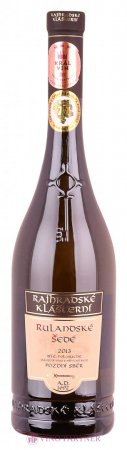 Fľaša vína Rulandské šedé 2013, pozdný sber (polosuché)