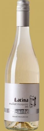 Fľaša vína Muškát moravský frizzante 2014, akostné perlivé víno (brut)