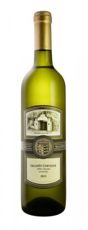 Fľaša vína Tramín červený 2015, výber z hrozna (polosladké)