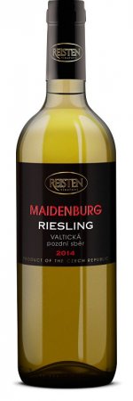 Fľaša vína Riesling (Maidenburg) 2014, pozdný sber (suché)