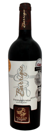 Fľaša vína Zweigeltrebe barrique 2014, pozdný sber (suché)