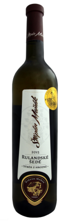 Fľaša vína Rulandské šedé 2015, výber z hrozna (sladké)