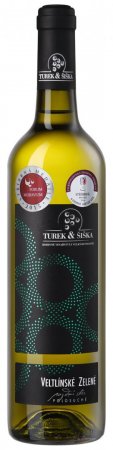 Fľaša vína Veltlínské zelené 2013, pozdný sber (polosuché)