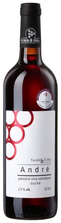 Fľaša vína André 2012, akostné víno (suché)