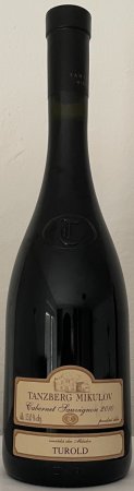 Fľaša vína Cabernet Sauvignon 2010, pozdný sber (suché)