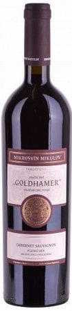 Fľaša vína Cabernet Sauvignon (Goldhamer) 2015, pozdný sber (suché)
