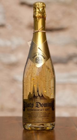Fľaša vína Sekt ZLATÝ DOMINIK 2012, akostné šumivé víno (brut)