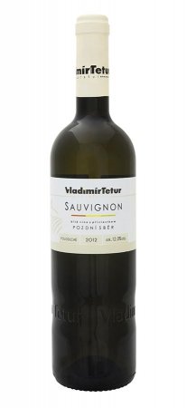 Fľaša vína Sauvignon 2012, pozdný sber (polosuché)