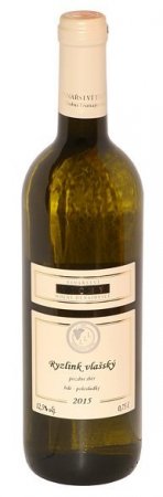 Fľaša vína Ryzlink vlašský 2015, pozdný sber (polosladké)