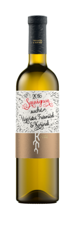 Fľaša vína Sauvignon 2016, pozdný sber (suché)