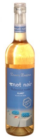 Fľaša vína Rulandské modré klaret (πnot noir 3,14) 2015, výber z hrozna (polosuché)