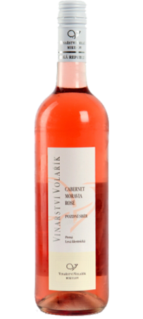 Fľaša vína Cabernet Moravia rosé 2015, pozdný sber