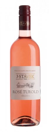 Fľaša vína Rosé Turold 2015, pozdný sber (suché)