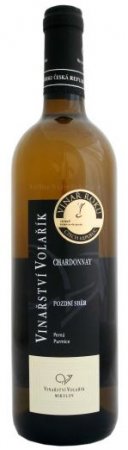 Fľaša vína Chardonnay 2013, pozdný sber (polosladké)