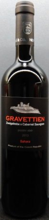 Fľaša vína Gravettien - Cabernet Sauvignon x Zweigeltrebe 2013, pozdný sber (suché)