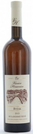 Fľaša vína RYŠÁK-Rulandské šedé 2015, výber z hrozna (polosladké)