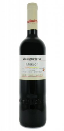 Fľaša vína Merlot barrique 2012, pozdný sber (suché)