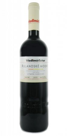 Fľaša vína Rulandské modré barrique 2012, výber z hrozna (suché)