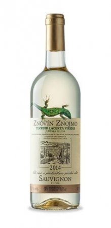 Fľaša vína Sauvignon (Lacerta Viridis) 2014, pozdný sber (suché)