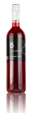 Fľaša vína Alibernet rosé 2014, zemské víno (polosuché)