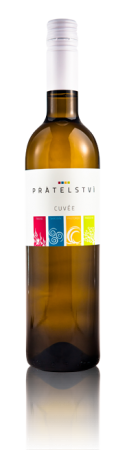 Fľaša vína Cuvée Přátelství 2014, zemské víno (polosuché)