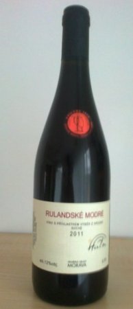 Fľaša vína Rulandské modré - barrique 2011, výber z hrozna (suché)